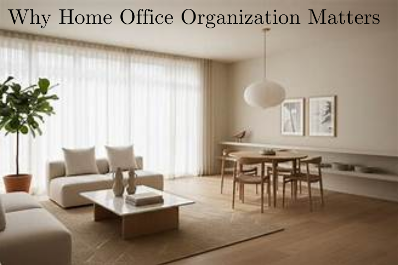 Why Home Office Organization Matters